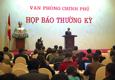 Пресс-конференция по итогам очередного февральского заседания правительства